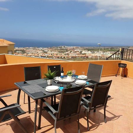 Villa Roque Del Conde With Private Pool, Terrace With Fantastic Sea Views, Wifi, Garden, Garage Adeje Exterior foto