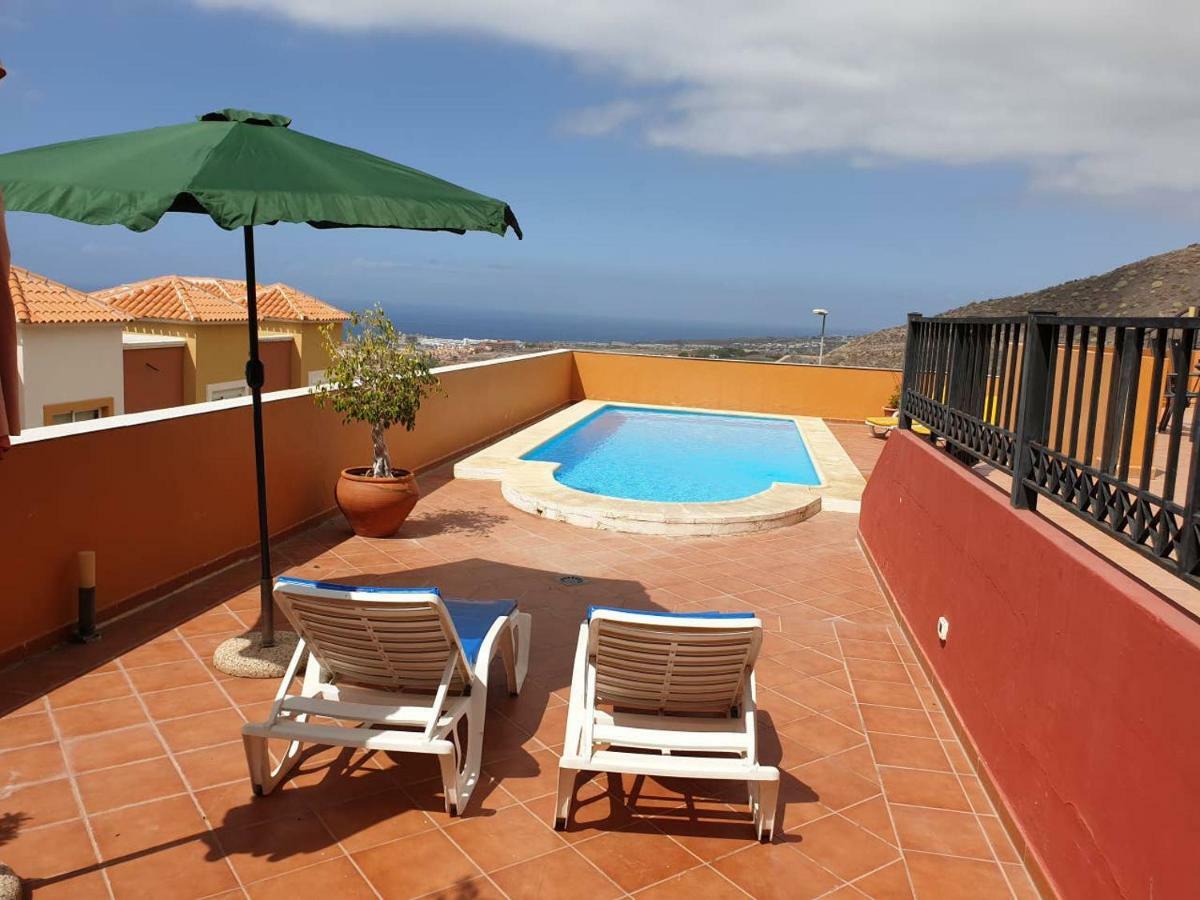 Villa Roque Del Conde With Private Pool, Terrace With Fantastic Sea Views, Wifi, Garden, Garage Adeje Exterior foto